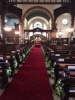 The central aisle down to the chancel steps and altar